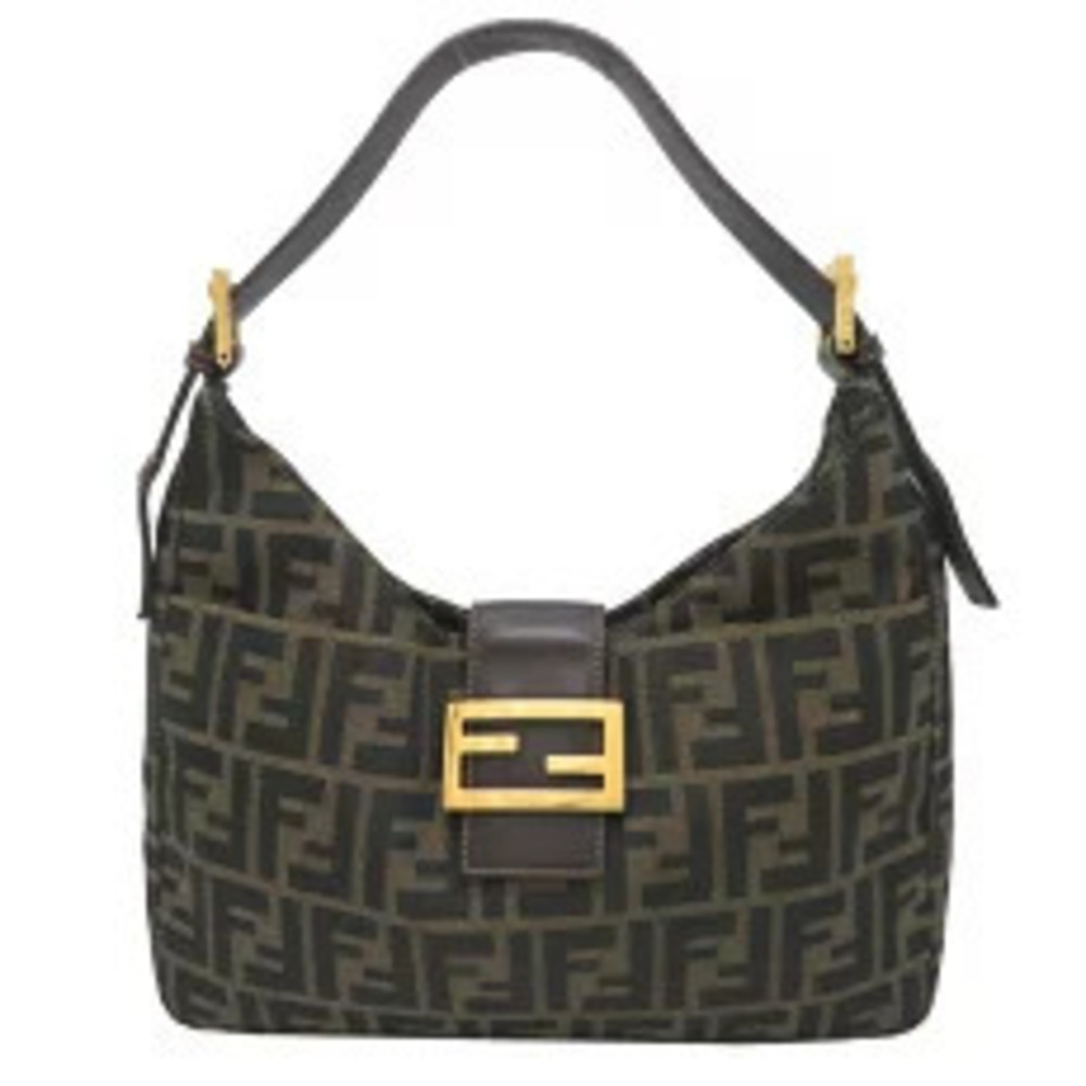 Fendi Hobo Bag Canvas Zucca Brown